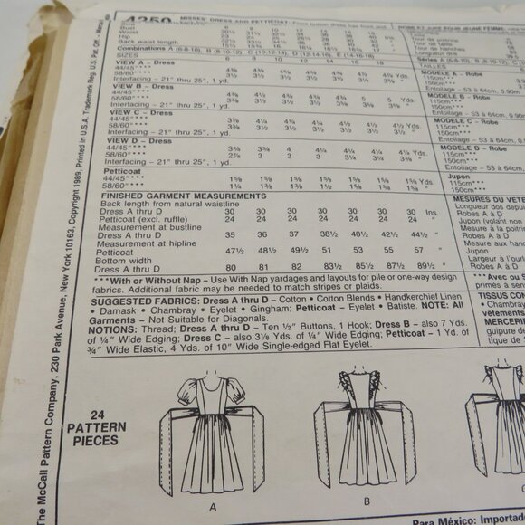 McCalls 4250 clothing pattern Dress UNCUT size 14-18 - Picture 7 of 11